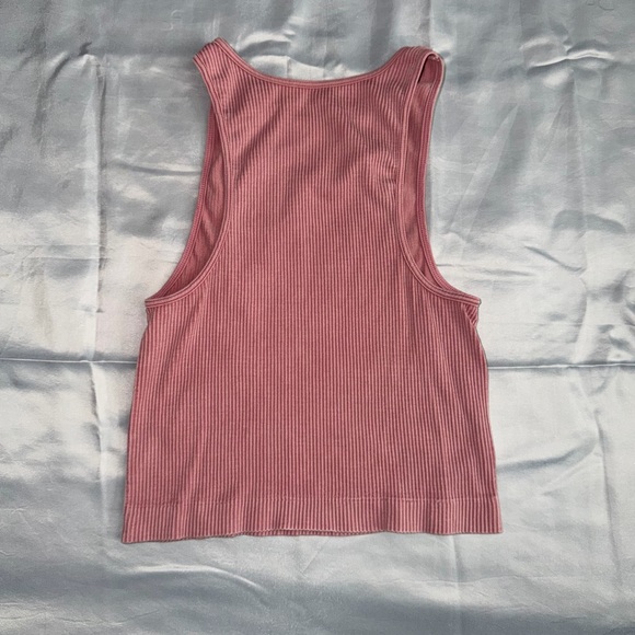 Pink Ribbed Tank Top - Picture 2 of 3